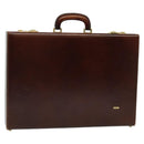 BALLY Trunk Leather Brown Gold Auth bs28152-1