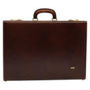 BALLY Trunk Leather Brown Gold Auth bs28152-13