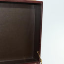 BALLY Trunk Leather Brown Gold Auth bs28152-23