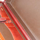 BALLY Trunk Leather Brown Gold Auth bs28152-11