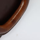 BALLY Trunk Leather Brown Gold Auth bs28152-7