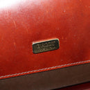BALLY Trunk Leather Brown Gold Auth bs28152-21