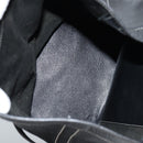 HERMES Shoulder Bag Leather Black Gold Auth bs28154V-17