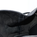 HERMES Shoulder Bag Leather Black Gold Auth bs28154V-18