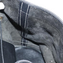 HERMES Shoulder Bag Leather Black Gold Auth bs28154V-19