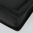 BALENCIAGA Business Bag Leather Black Gold Auth bs28157-11