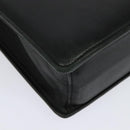 BALENCIAGA Business Bag Leather Black Gold Auth bs28157-12