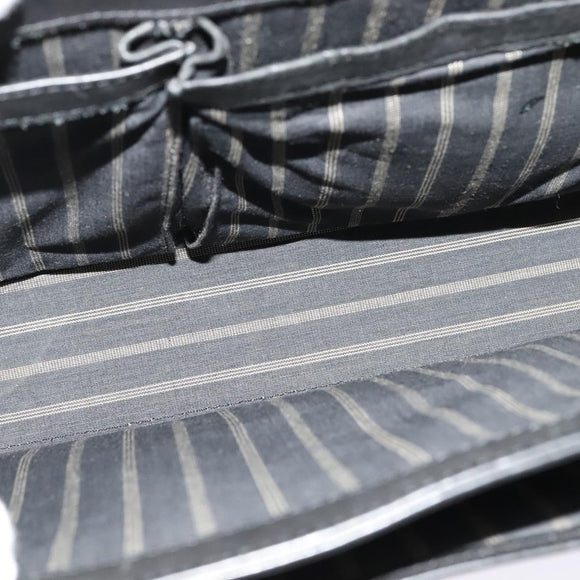 BALENCIAGA Business Bag Leather Black Gold Auth bs28157