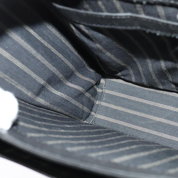 BALENCIAGA Business Bag Leather Black Gold Auth bs28157