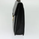 BALENCIAGA Business Bag Leather Black Gold Auth bs28157-5