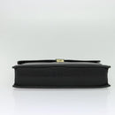 BALENCIAGA Business Bag Leather Black Gold Auth bs28157-9