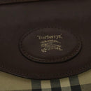 Burberrys Nova Check Clutch Bag Canvas Beige Auth bs28158-12