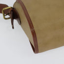 Burberrys Shoulder Bag PVC Canvas Beige Gold Auth bs28159-15