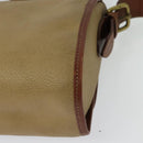 Burberrys Shoulder Bag PVC Canvas Beige Gold Auth bs28159-16