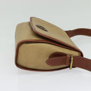 Burberrys Shoulder Bag PVC Canvas Beige Gold Auth bs28159-4
