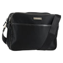 BURBERRY Shoulder Bag Nylon Black Silver Auth bs28161-1