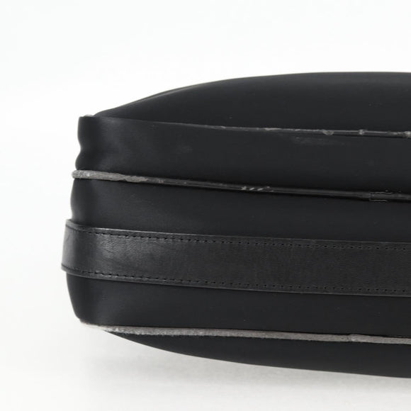 BURBERRY Shoulder Bag Nylon Black Silver Auth bs28161