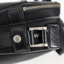 BURBERRY Shoulder Bag Nylon Black Silver Auth bs28161-19