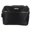 BURBERRY Shoulder Bag Nylon Black Silver Auth bs28161-13