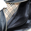 BURBERRY Shoulder Bag Nylon Black Silver Auth bs28161-23