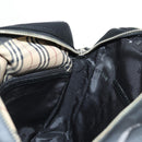 BURBERRY Shoulder Bag Nylon Black Silver Auth bs28161-24