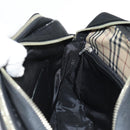 BURBERRY Shoulder Bag Nylon Black Silver Auth bs28161-25
