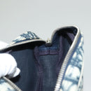 Christian Dior Trotter Canvas Pouch PVC Borneo Green Silver Auth bs28171-17