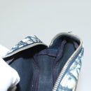 Christian Dior Trotter Canvas Pouch PVC Borneo Green Silver Auth bs28171-18