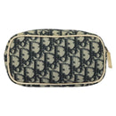 Christian Dior Trotter Canvas Pouch PVC Borneo Green Silver Auth bs28171-2