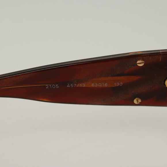 Salvatore Ferragamo Sunglasses Plastic Brown Auth bs28172