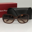 Salvatore Ferragamo Sunglasses Plastic Brown Auth bs28172-11