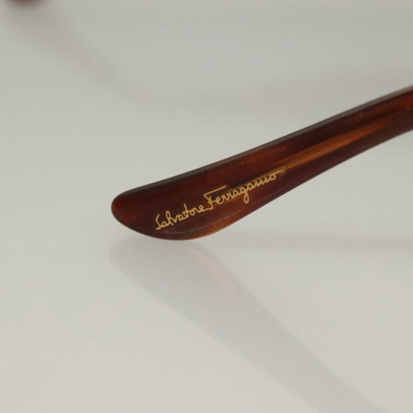 Salvatore Ferragamo Sunglasses Plastic Brown Auth bs28172