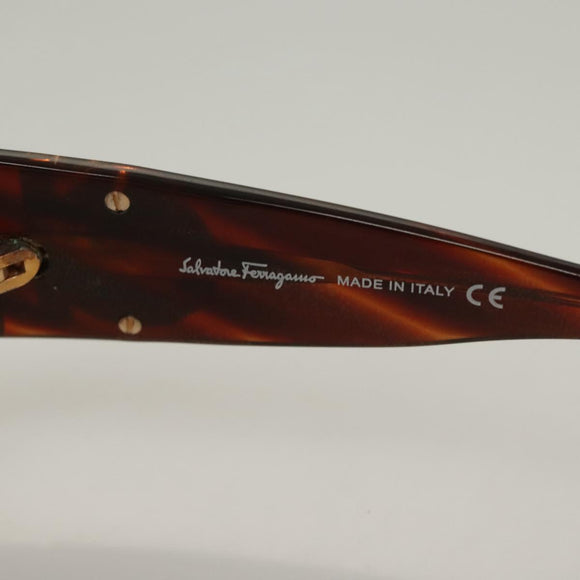 Salvatore Ferragamo Sunglasses Plastic Brown Auth bs28172