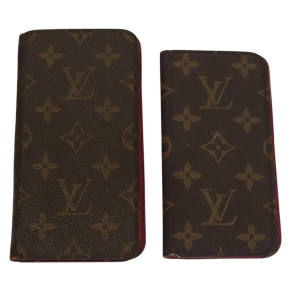 LOUIS VUITTON Monogram Eclipse Epi iPhone Case 4Set LV Auth bs28178