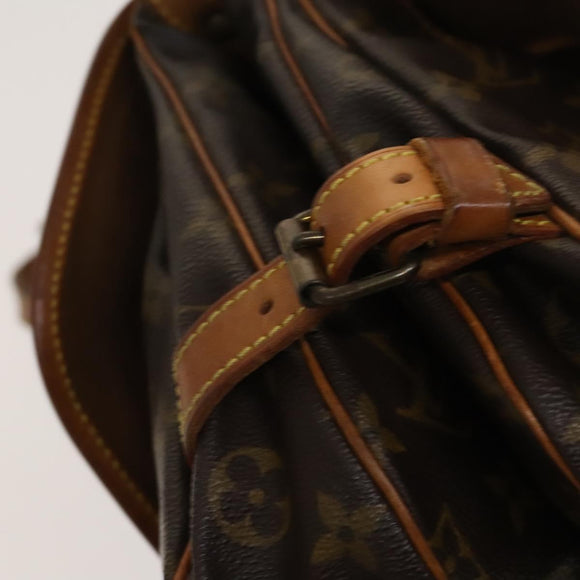LOUIS VUITTON Monogram Saumur 30 Shoulder Bag M42256 LV Auth bs28187