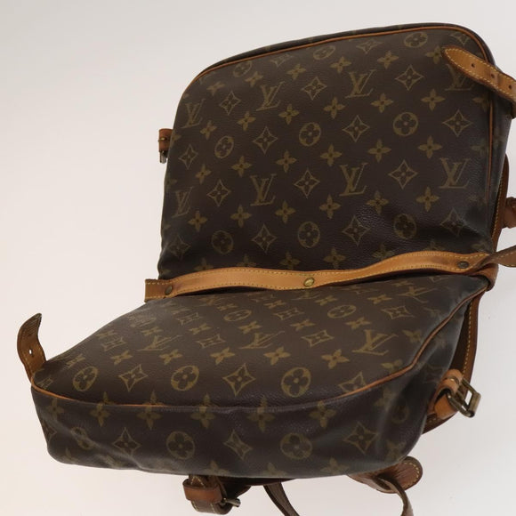 LOUIS VUITTON Monogram Saumur 30 Shoulder Bag M42256 LV Auth bs28187