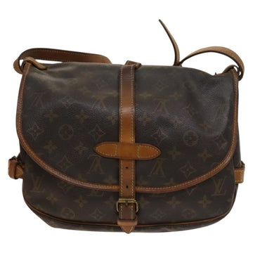 LOUIS VUITTON Monogram Saumur 30 Shoulder Bag M42256 LV Auth bs28187 - 0