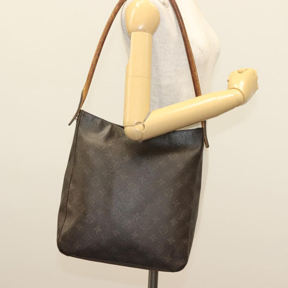 LOUIS VUITTON Monogram Looping GM Shoulder Bag M51145 LV Auth bs28193