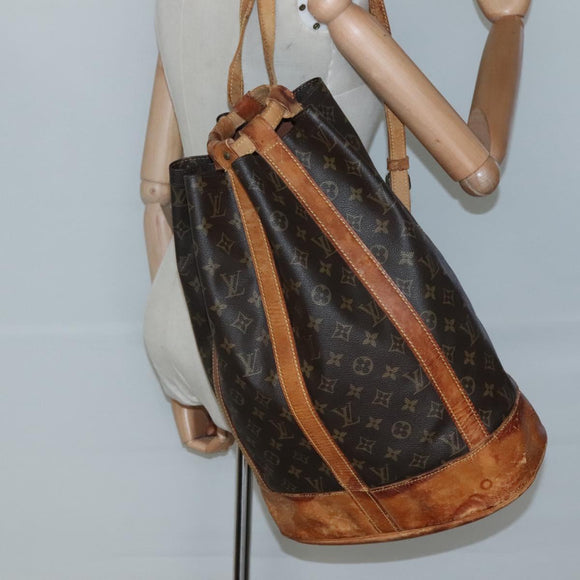 LOUIS VUITTON Monogram Randonnee GM Shoulder Bag M42244 LV Auth bs28201