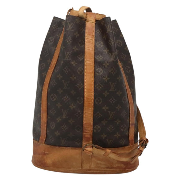 LOUIS VUITTON Monogram Randonnee GM Shoulder Bag M42244 LV Auth bs28201