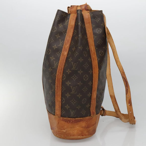 LOUIS VUITTON Monogram Randonnee GM Shoulder Bag M42244 LV Auth bs28201