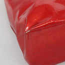 LOUIS VUITTON Monogram Vernis Reade MM Hand Bag Red Rouge M91086 LV Auth bs28208-14