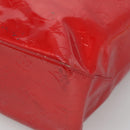 LOUIS VUITTON Monogram Vernis Reade MM Hand Bag Red Rouge M91086 LV Auth bs28208-15
