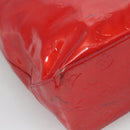 LOUIS VUITTON Monogram Vernis Reade MM Hand Bag Red Rouge M91086 LV Auth bs28208-16