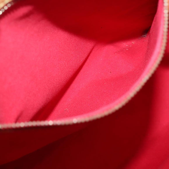 LOUIS VUITTON Monogram Vernis Reade MM Hand Bag Red Rouge M91086 LV Auth bs28208