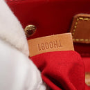 LOUIS VUITTON Monogram Vernis Reade MM Hand Bag Red Rouge M91086 LV Auth bs28208-12