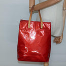 LOUIS VUITTON Monogram Vernis Reade MM Hand Bag Red Rouge M91086 LV Auth bs28208-20