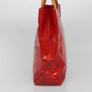 LOUIS VUITTON Monogram Vernis Reade MM Hand Bag Red Rouge M91086 LV Auth bs28208-4