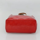 LOUIS VUITTON Monogram Vernis Reade MM Hand Bag Red Rouge M91086 LV Auth bs28208-5