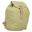 PRADA Backpack Nylon Beige Silver Auth bs28213-1